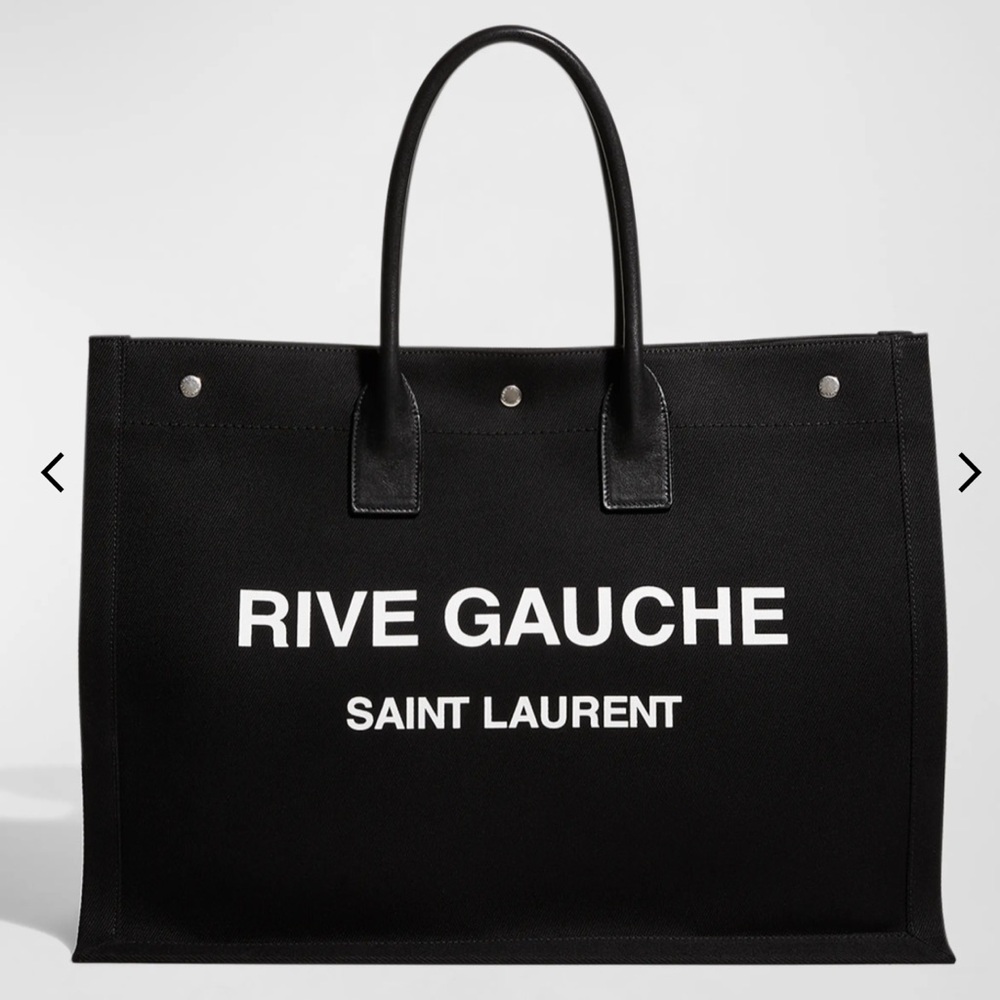 Yves Saint Laurent Black Rive Gauche Tote